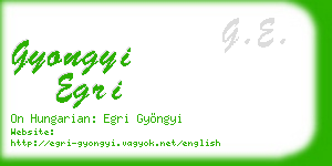 gyongyi egri business card
