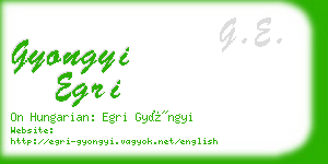 gyongyi egri business card